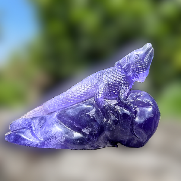 Purple Fluorite Lizard