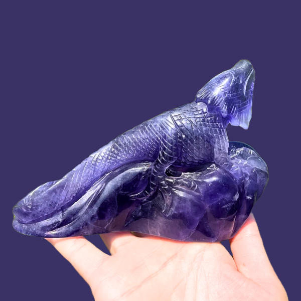 Purple Fluorite Lizard