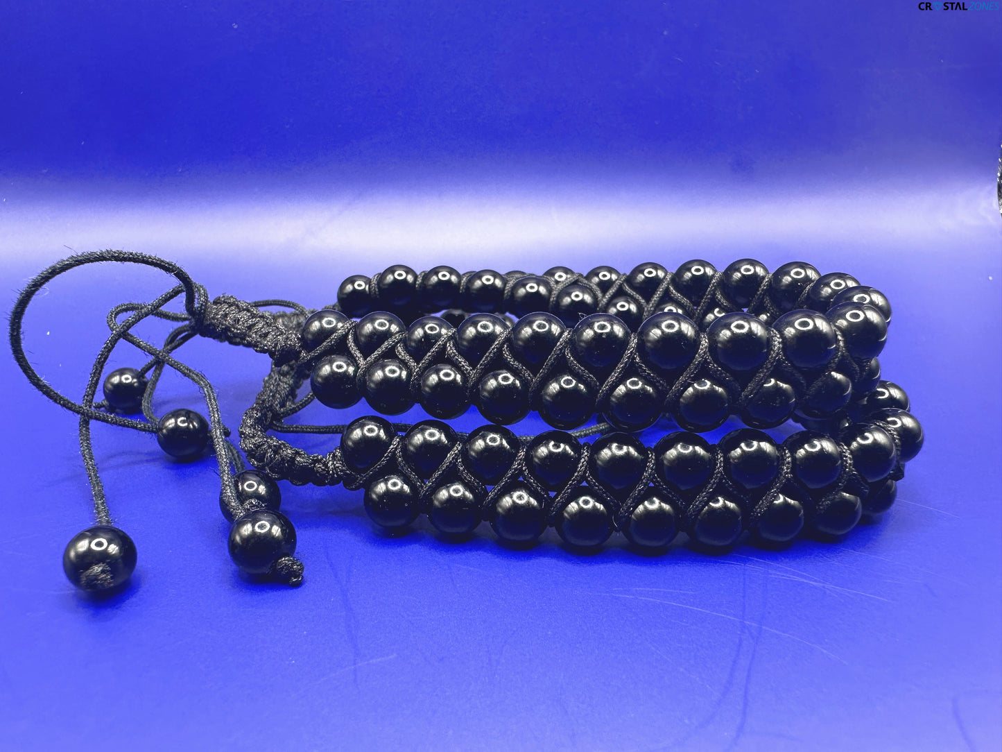 Black Obsidian With cord