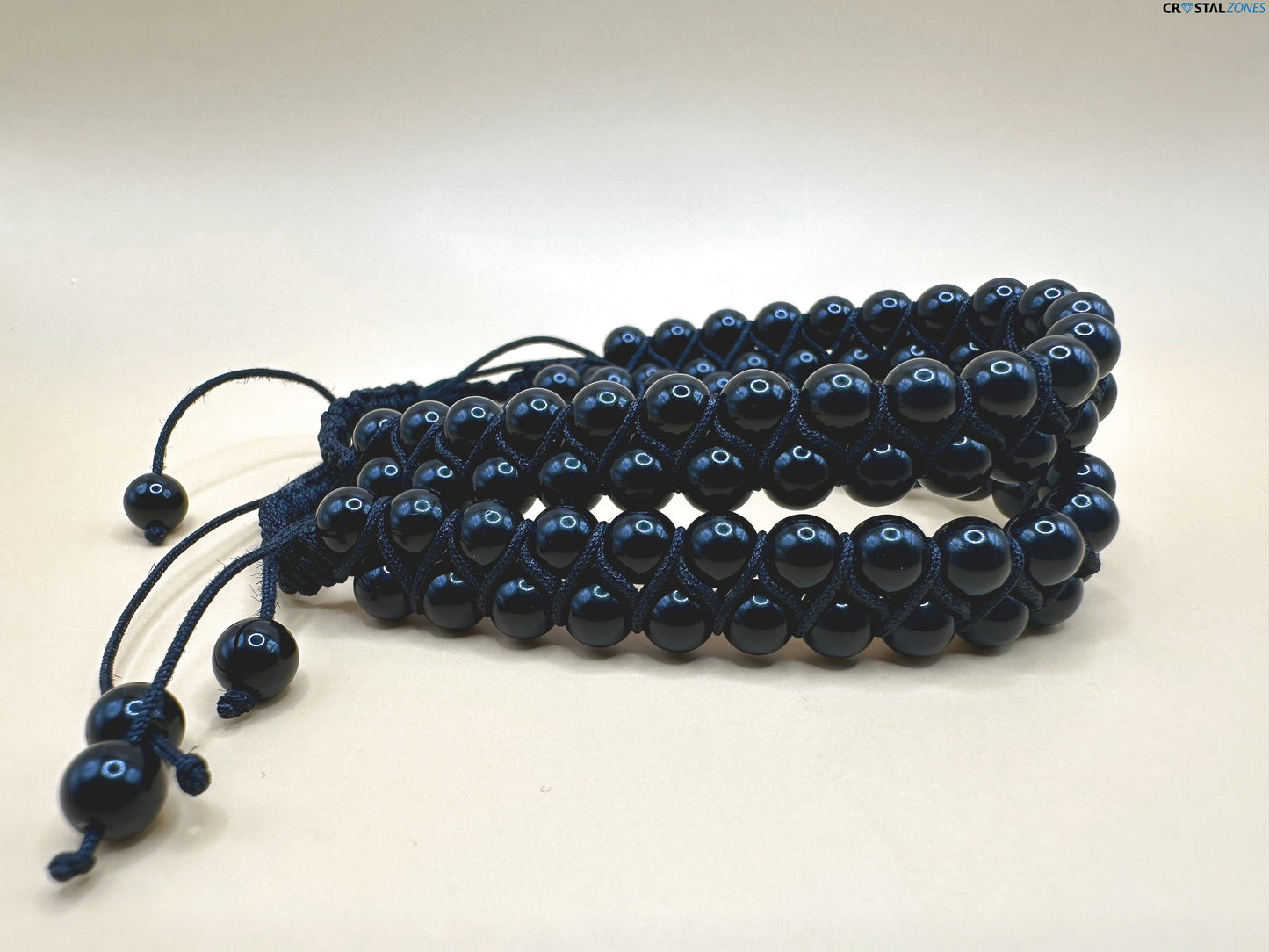 Black Obsidian With cord