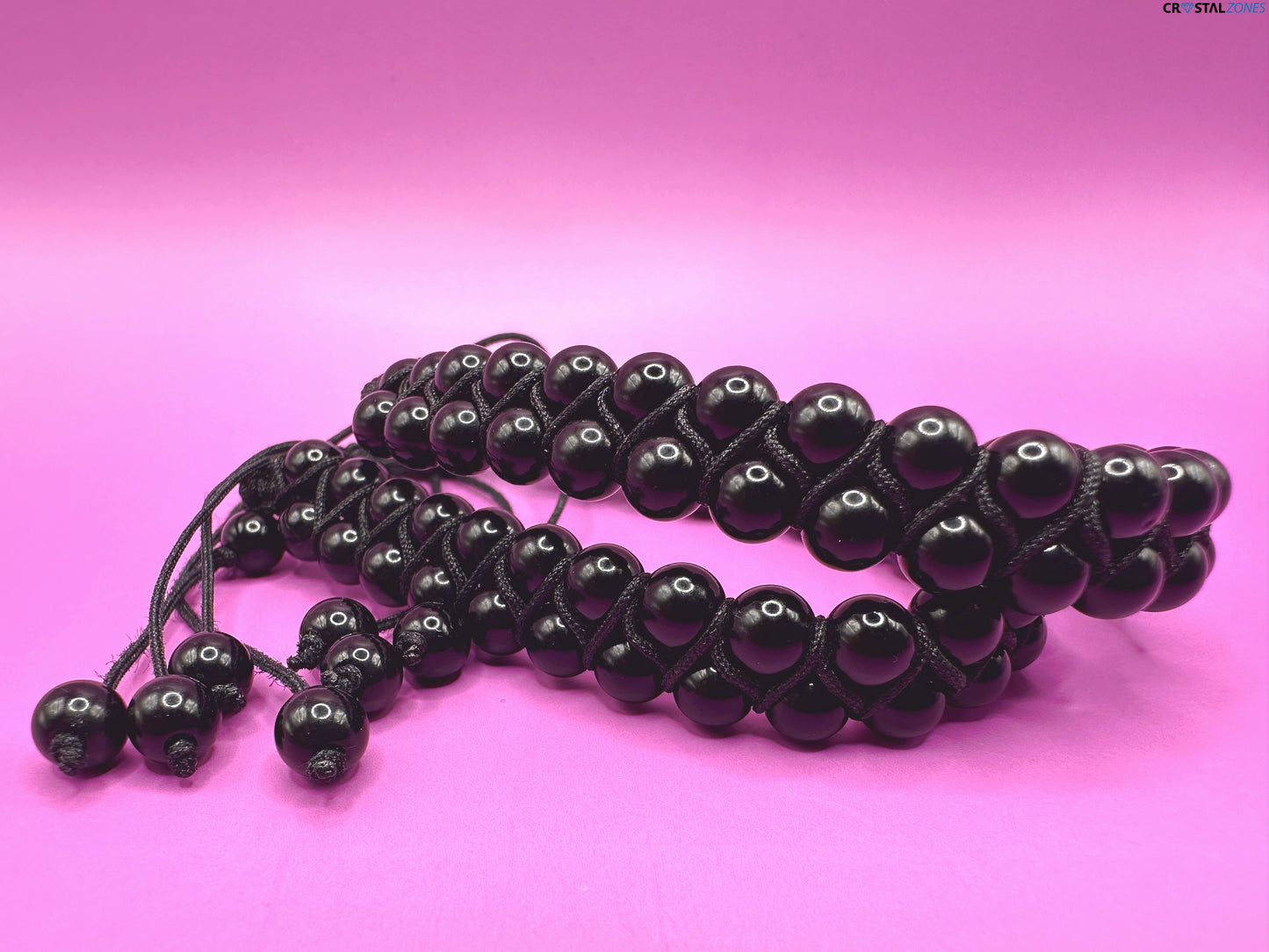 Black Obsidian With cord