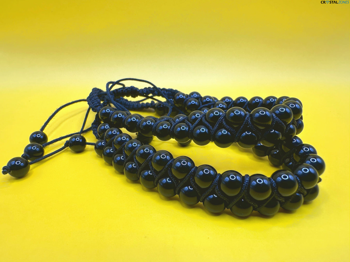 Black Obsidian With cord