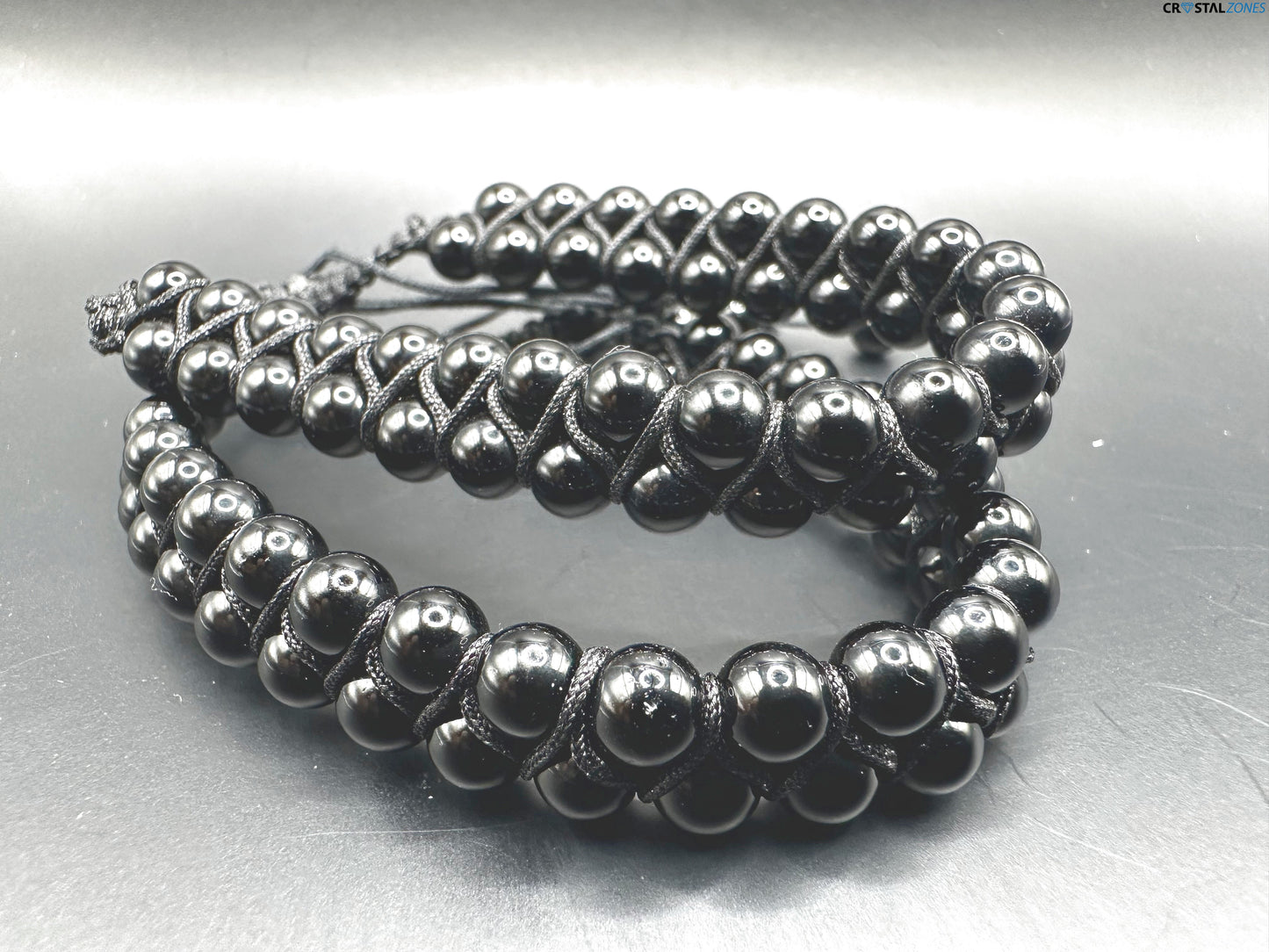 Black Obsidian With cord