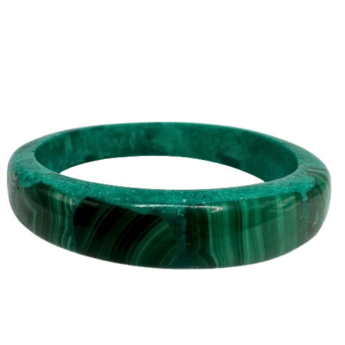 Vintage solid malachite bangle
